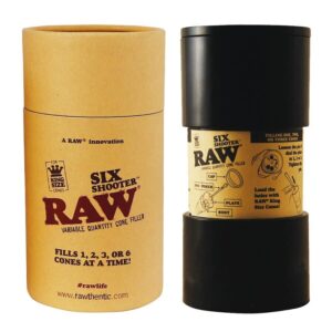 Hộp Raw Shooter Cuốn Giấy Kingsize Raw Six Shooter Prerolled Cones