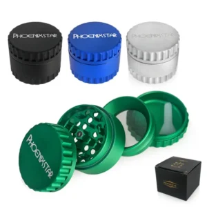 Cối Xay Thảo Dược 3 Tầng Phoenix Răng Cưa 50mm Phoenix Saw-Edged 3-Piece Aluminium Herb Grinder 50mm