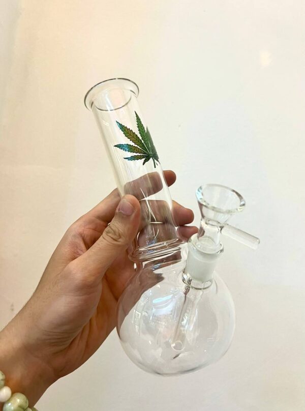 Boong Thủy Tinh Lá 420 OG Mini 20cm Leaf 420 OG Mini Glass Bong 20cm