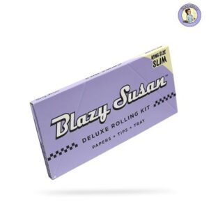 Giấy Blazy Susan Tím Kingsize + Tips +Mâm cuốn Purple Blazy Susan Kingsize Slim Rolling Paper + Filters + Tray