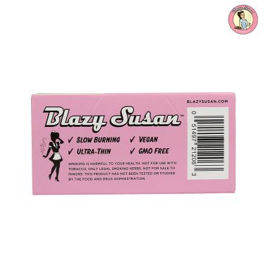 Giấy Blazy Susan Hồng Kingsize + Tips +Mâm cuốn Pink Blazy Susan Kingsize Slim Rolling Paper + Filters + Tray