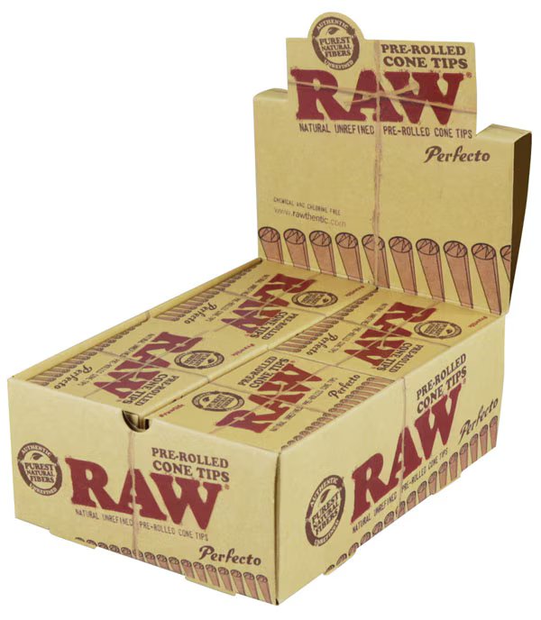 Đầu Lọc RAW Bóng Chày Cuốn Sẵn RAW Preroll Perfecto Cone Tips