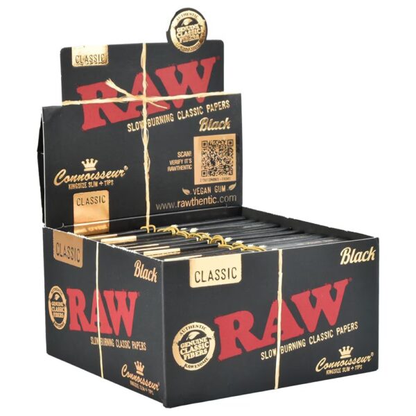 Giấy RAW Classic Đen Kingsize + Tips Black RAW Classic Kingsize + Tips