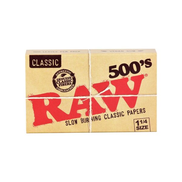 Giấy RAW Ngắn 500 Tờ RAW 1 1/4 500's Rolling Paper