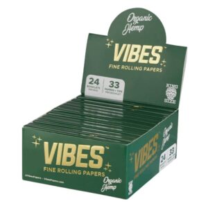 Giấy Organic Hemp VIBES Eu Kingsize + Tips VIBES Eu Organic Hemp KingsizePaper + Tips