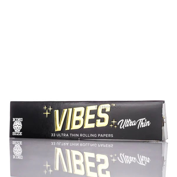 Giấy Vibes Đen Ultra Thin Kingsize + Tips - Vibes Black Ultra Thin Kingsize + Tips