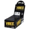 Giấy Vibes Đen Ultra Thin 1 1/4 + Tips - Vibes Black Ultra Thin 1 1/4 + Tips Paper