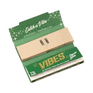 Giấy Vibes Green Organic Hemp 1 1/4 + Tips - Vibes Green Organic Hemp 1 1/4 + Tips