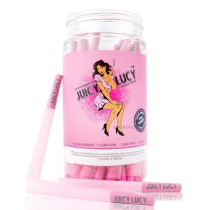 Giấy Cuốn Sẵn Juicy Lucy Blue/Pink 79mm Hũ 50 - Juicy Lucy Blue/Pink 79mm 50 pre-rolled cones