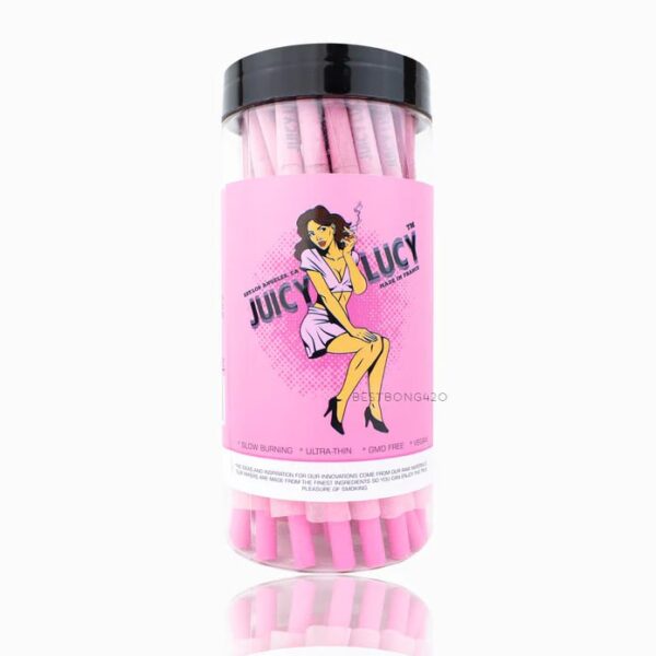 Giấy Cuốn Sẵn Juicy Lucy Blue/Pink 98mm Hũ 50 - Juicy Lucy Blue/Pink 98mm 50 pre-rolled cones