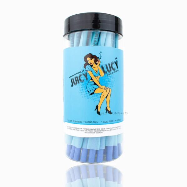 Giấy Cuốn Sẵn Juicy Lucy Blue/Pink 98mm Hũ 50 - Juicy Lucy Blue/Pink 98mm 50 pre-rolled cones