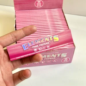 Giấy Cuốn Gạo Hồng Elements Kingsize USA 110mm Pink Rice Elements Kingsize 110mm Rolling Paper USA