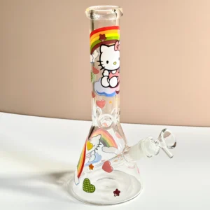 Boong Bầu Thủy Tinh Hello Kitty 26cm Hello Kitty Medium Beaker Glass Bong 26cm