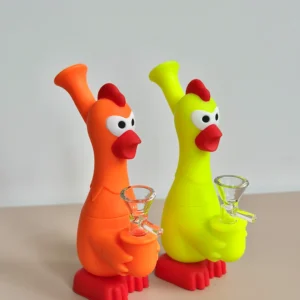 Boong Silicone Chicken Invader Lọc Nước The 𝗖𝗵𝗶𝗰𝗸𝗲𝗻 𝗜𝗻𝘃𝗮𝗱𝗲𝗿 silicone water bong