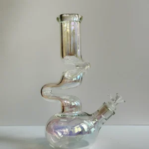 Boong Bầu Thuỷ Tinh Zig-Zag Holo 30cm Zig-Zag Holo Glass Bong 30cm