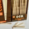 Giấy Cuốn Sẵn OCB Nâu Unbleached 1 1/4 79mm Pre-rolled Cones OCB Brown Unbleached 1 1/4 79mm