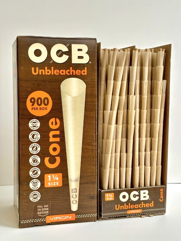 Giấy Cuốn Sẵn OCB Nâu Unbleached 1 1/4 79mm Pre-rolled Cones OCB Brown Unbleached 1 1/4 79mm